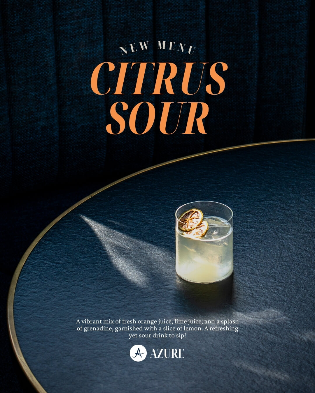 Social media graphic for cocktail bar