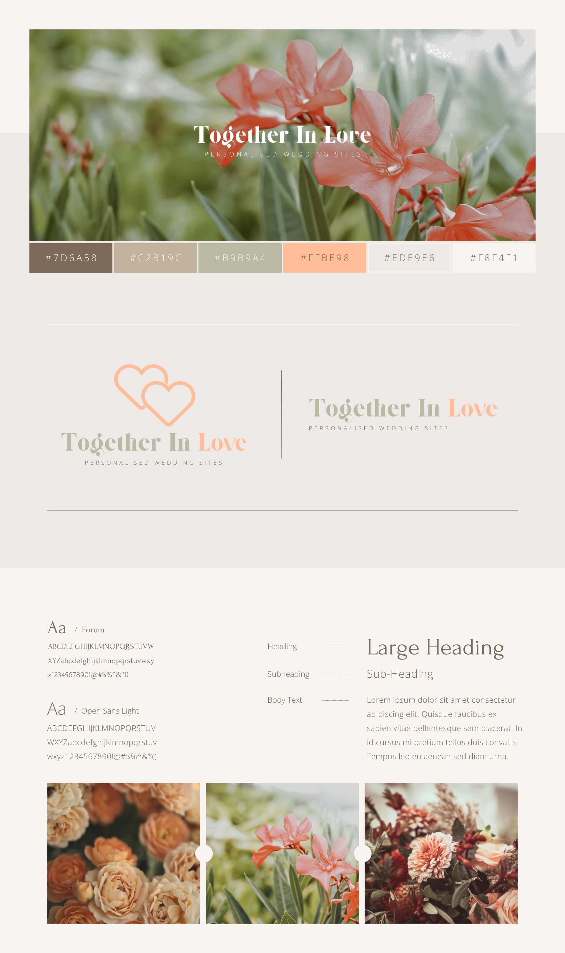 Branding kit for wedding vendor