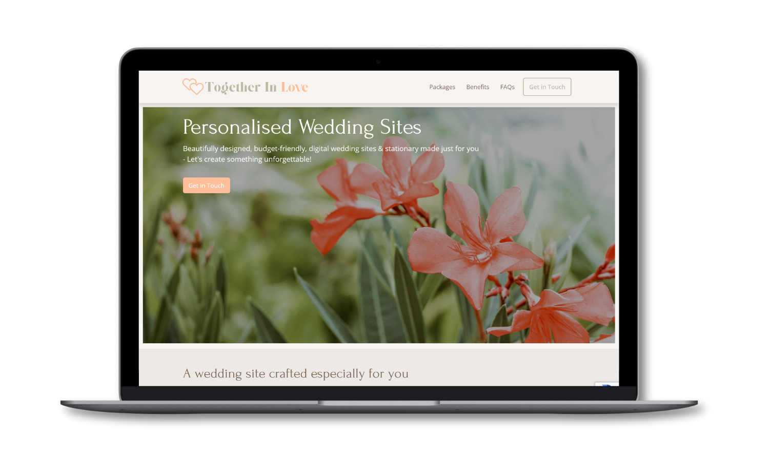 Website Design for wedding vendor